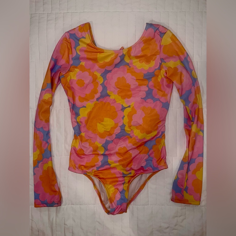 Billabong Bloom Baby Long-Sleeve Swimsuit / Bodysuit Girls Size Size 10